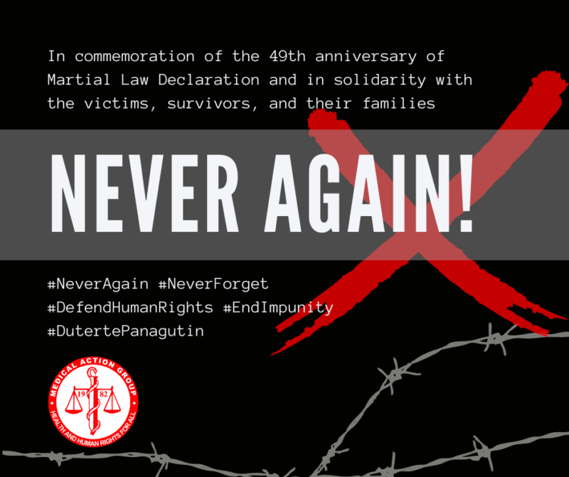 In solidarity with victims, survivors, and their families – commemoration of 49th Martial Law Declaration