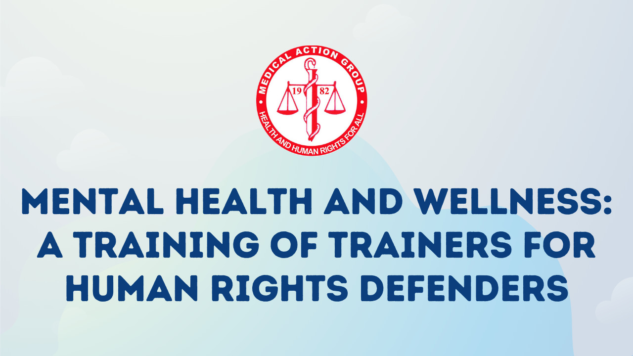 [CALL FOR PARTICIPANTS] Mental Health and Wellness: A Training of Trainers for Human Rights Defenders